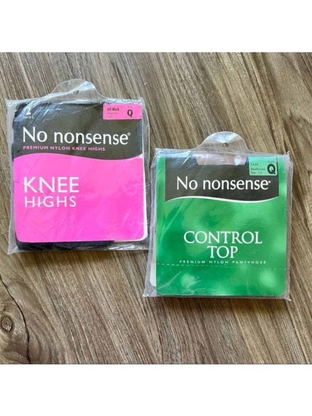 No Nonsense Pantyhose Knee High Set 2 Hosiery